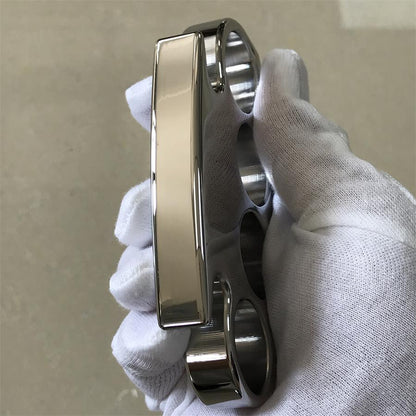Mirror Polished Steel Outdoor Tool with Classic Chamfered Design