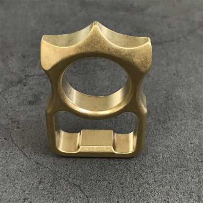 GOODEDC Stonewashed Brass Keychain Tool for Bottle Opening and EDC Use