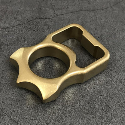 GOODEDC Stonewashed Brass Keychain Tool for Bottle Opening and EDC Use