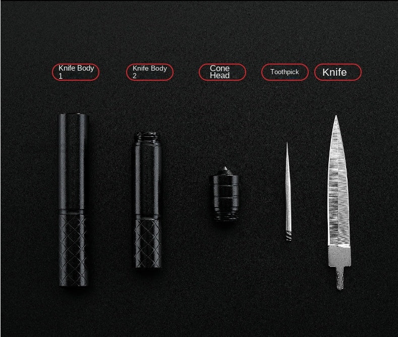 Portable Outdoor EDC Tool Featuring Multi-purpose Pencil Pocket
