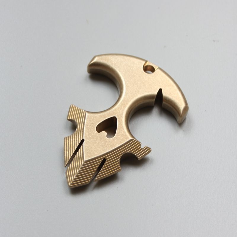 Portable Brass Ornament EDC Keychain Outdoor Backpack Pendant Tool