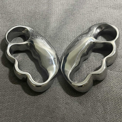 Personalized Outdoor Polishing Tool Featuring Irregular Holes for Left and Right Hand Use