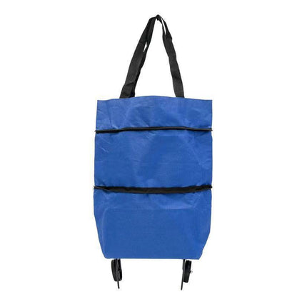 Folding handwheel bag small cart for shopping