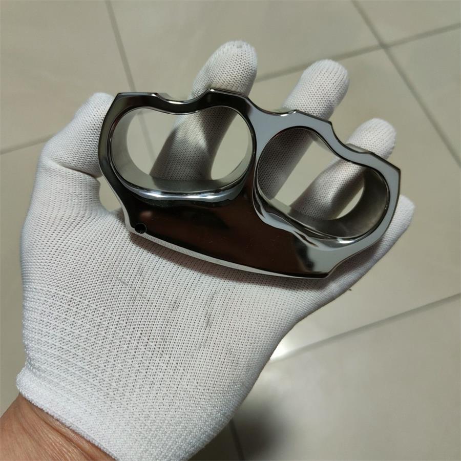 Titanium Alloy Outdoor Tool with Unique Dual Hole Mirror Finish Design