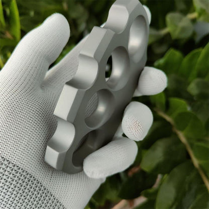 Outdoor Tool with Four Openings in Sandblasted Titanium Alloy