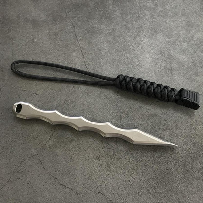 Everyday Titanium Tool with Crowbar Tip and Bottle Opener Design