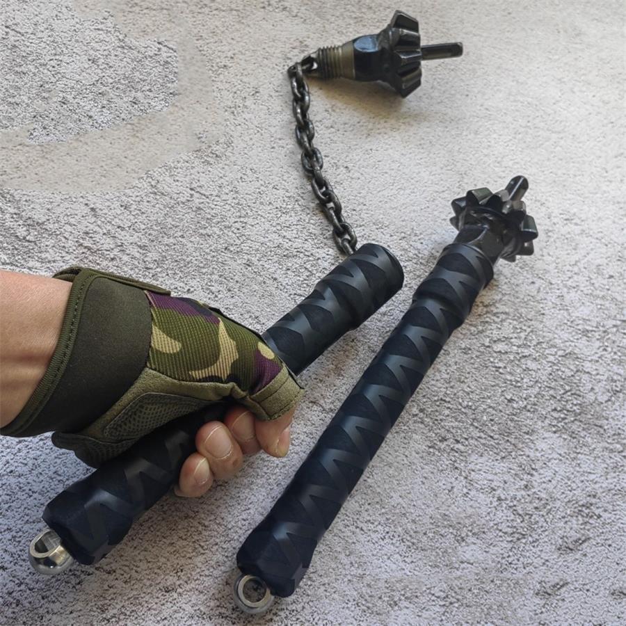 Black Rubber Grip Two-Piece Outdoor Multi-Tool Kit