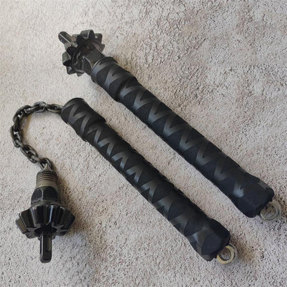 Black Rubber Grip Two-Piece Outdoor Multi-Tool Kit