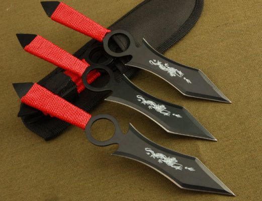Three Outdoor Easy-Transport EDC Tools with Nylon Pouch