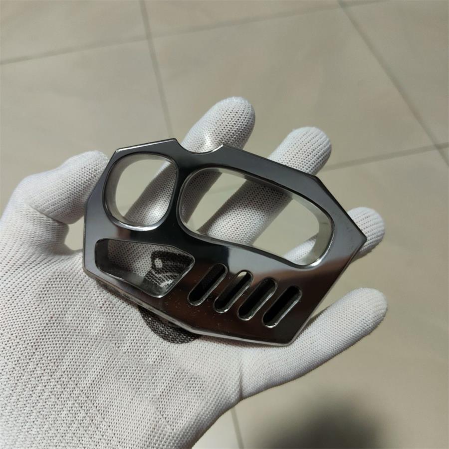 Titanium Alloy Outdoor Tool Featuring Smooth Polish and Oversized Rope Hole