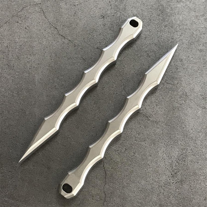 Everyday Titanium Tool with Crowbar Tip and Bottle Opener Design