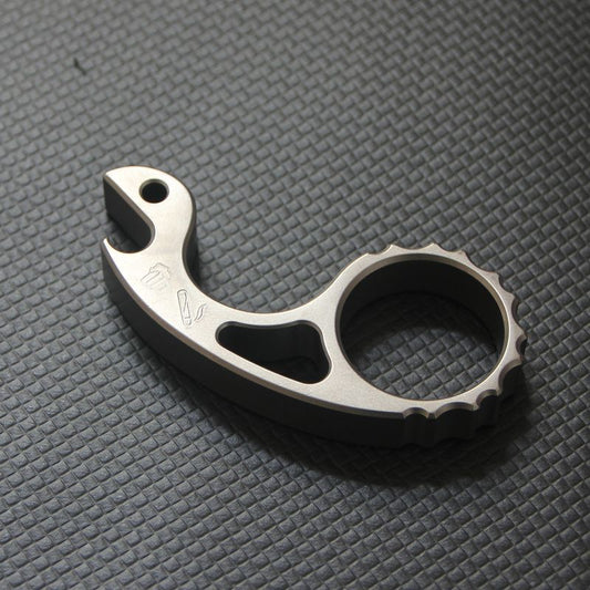 Titanium Snail Design EDC Tool with Bottle Opener and Keychain Function