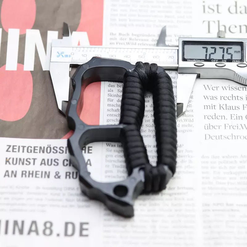 Outdoor Finger Bottle Opener Made of Black Carbon Fiber