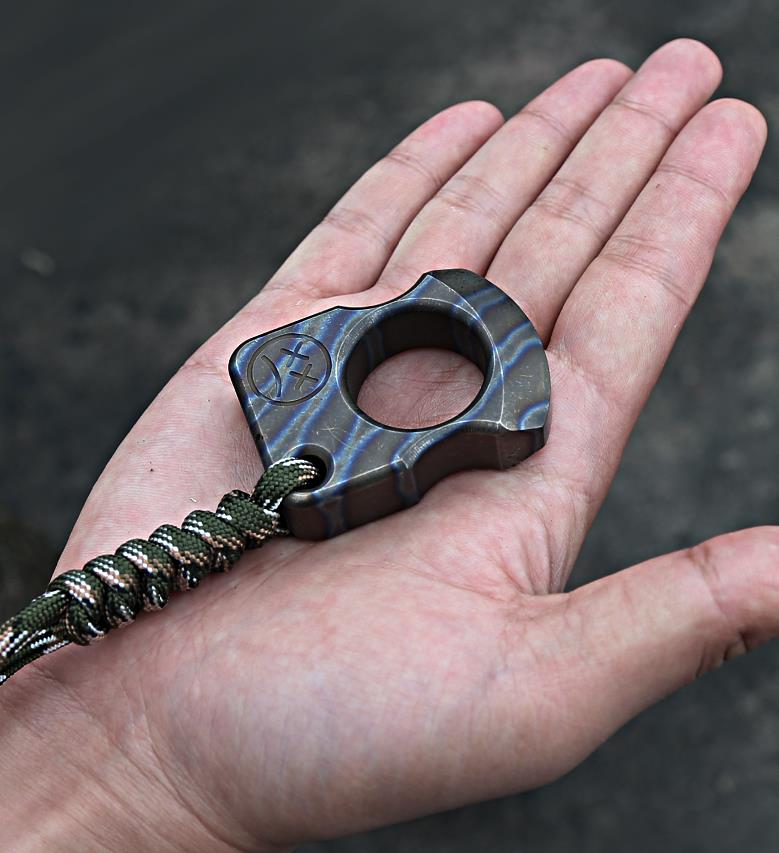 Mini Titanium Multifunctional Outdoor Portable Pocket Ring in Various Styles