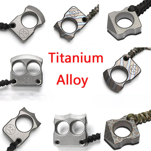 Mini Titanium Multifunctional Outdoor Portable Pocket Ring in Various Styles