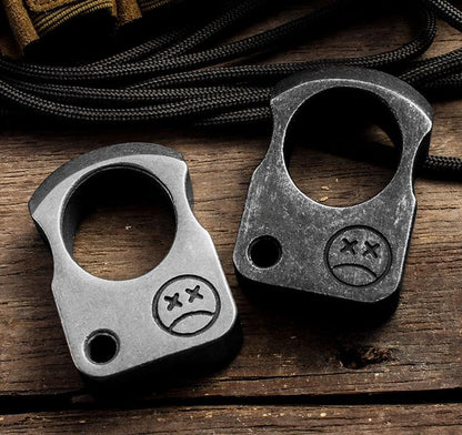 High quality Stainless Steel Single Finger-Brass Knuckle Duster Buckle Defence Window Breaker Fighting Gear