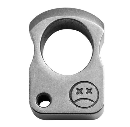 High quality Stainless Steel Single Finger-Brass Knuckle Duster Buckle Defence Window Breaker Fighting Gear