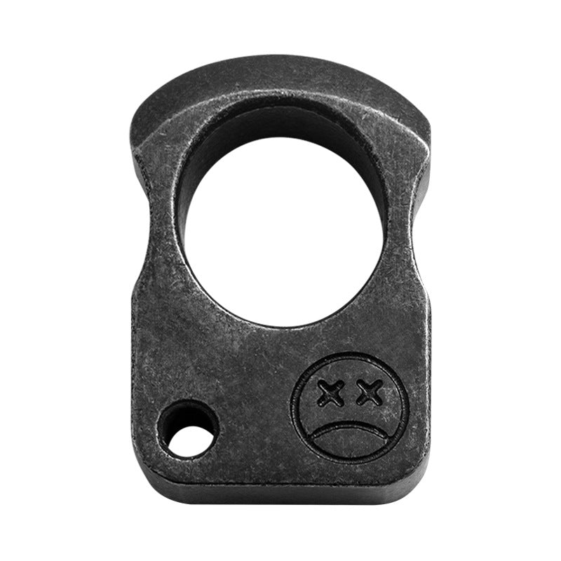 High quality Stainless Steel Single Finger-Brass Knuckle Duster Buckle Defence Window Breaker Fighting Gear