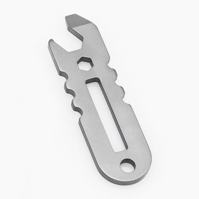 Multifunctional Stainless Steel Bottle Opener Driver Outdoor Carrying Small Wrench Repair Tool