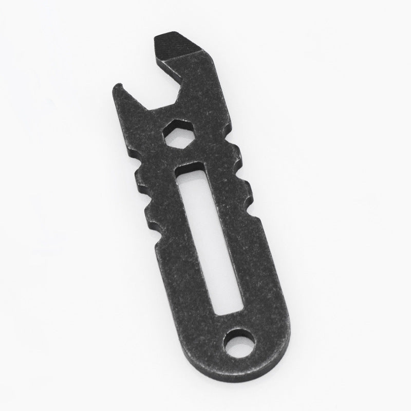 Multifunctional Stainless Steel Bottle Opener Driver Outdoor Carrying Small Wrench Repair Tool