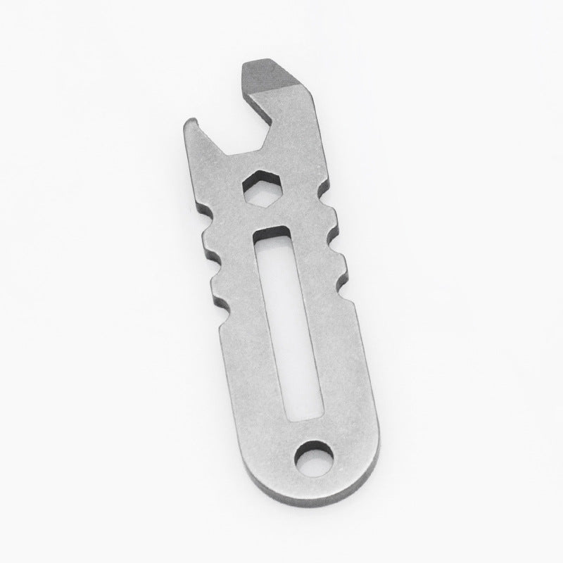 Multifunctional Stainless Steel Bottle Opener Driver Outdoor Carrying Small Wrench Repair Tool