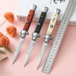 Outdoor Folding Knife Resin Painted Wood Pocket Knives