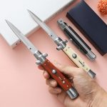 Outdoor Folding Knife Resin Painted Wood Pocket Knives - 图片 3
