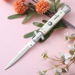 Outdoor Folding Knife Resin Painted Wood Pocket Knives - 图片 5