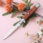 Outdoor Folding Knife Resin Painted Wood Pocket Knives - 图片 8