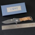 Liome 339 Damascus Pocket Folding Outdoor EDC Tool - Image 4