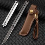 Handle Folding Outdoor Pocket Tool with Leather Case