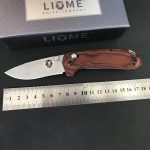 Liome 15031 Folding Wooden Handle Stonewash Outdoor Pocket Tool - Image 4