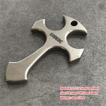 GODEDC Titanium Cross Necklace Keychain Backpack Pendant EDC Tool - Image 10