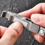 Double-sided Curved Titanium Alloy Flat Two-in-one Nail Clippers Bottle Opener - Image 8