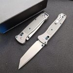 BM537GY M390 Steel Titanium Alloy Handle Outdoor Folding Tool - Image 9