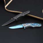 Mermaid-Embossed Handle Folding Outdoor Pocket EDC Tool - Image 2