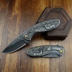 Deer-Embossed Handle Folding Outdoor Pocket EDC Tool