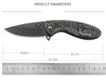 Deer-Embossed Handle Folding Outdoor Pocket EDC Tool - Image 6