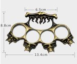 Flame Skull Zinc Alloy Four Finger Outdoor Tool - Image 4