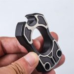 Single Finger TC4 Titanium Black Mini Bottle Outdoor EDC Tool - Image 5