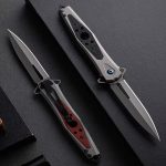 G10 Redwood Handle Folding Outdoor Tool - Image 3