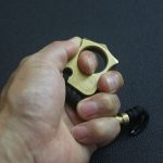 Single Hole Brass Mini EDC Backpack Tool - Image 3