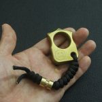 Single Hole Brass Mini EDC Backpack Tool - Image 2