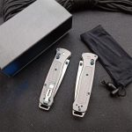 BM537GY M390 Steel Titanium Alloy Handle Outdoor Folding Tool - Image 7
