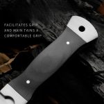 Outdoor 9Cr18 Steel Tool with Double Steel Head and Ebony Handle - Image 7