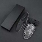 Black Titanium G10 Dual-Color Camouflage Pattern K-Sheath Outdoor Tool