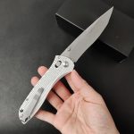 BM710 White Aluminum Alloy Handle 8cr13 Outdoor Folding Tool - Image 8