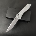 BM710 White Aluminum Alloy Handle 8cr13 Outdoor Folding Tool - Image 3