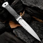 Outdoor 9Cr18 Steel Tool with Double Steel Head and Ebony Handle - Image 5