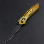 BM940 Transparent Yellow Handle D2 Steel Outdoor Folding Tool - Image 14
